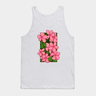 Vintage doodle illustration of Catharanthus roseus Tank Top